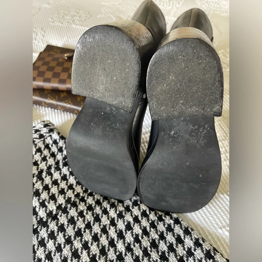 FRYE | Black Dorian Platform Boots - Picture 6 of 8